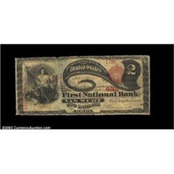 Van Wert, OH - $2 1875 Fr. 390 The First NB Ch. # 422A newly discovered piece which is the second De
