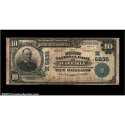 Waverly, OH - $10 1902 Plain Back Fr. 633 The First NB Ch. # (M)5635A tough note which, although wel