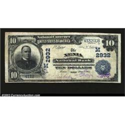 Xenia, OH - $10 1902 Plain Back Fr. 624 The Xenia NB Ch. # (M)2932A nice circulated example from thi