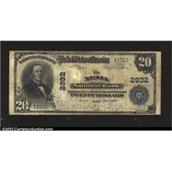 Xenia, OH - $20 1902 Plain Back Fr. 650 The Xenia NB Ch. # 2932A tougher bank in large size, bearing