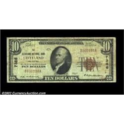 Cleveland, OK - $10 1929 Ty. 1 The Cleveland NB Ch. # 7386Fine, with a tiny spot of graffiti on the.