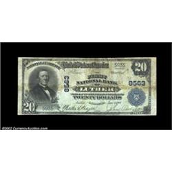 Luther, OK - $20 1902 Plain Back Fr. 652 The First NB Ch. # 8563A scarce large example from the only