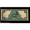 Image 2 : Bellefonte, PA - $5 1902 Red Seal Fr. 587 The First NB Ch. # (E)459A very scarce note which is only.