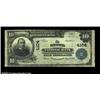 Image 1 : Pierre, SD - $10 1902 Plain Back Fr. 626 The Pierre NB Ch. # 4104A decent large example from this el