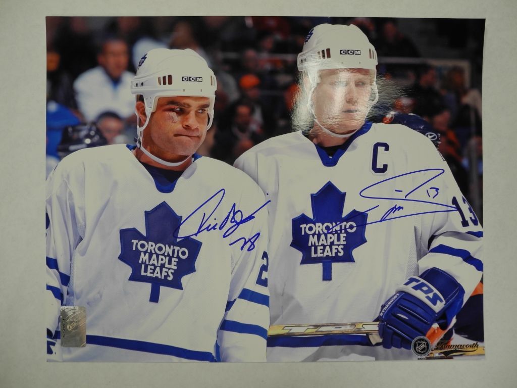 Tie Domi Mats Sundin Signed 11x14 "The Stare"" with Certificate"