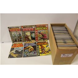 SHORT BOX OF DC COMICS. BRONZE TO MODERN, MIXED TITLES AND RUNS. FREEDOM FIGHTERS, GREEN LANTERN,