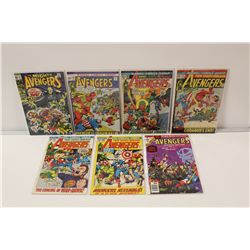 AVENGERS #67, 95-98, 100 & ANNUAL #7 (1969-77) BARRY SMITH & NEAL ADAMS ART ISSUES MID GRADE