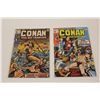 Image 1 : CONAN THE BARBARIAN #1 & 2 (1970) FROM THE FANTASY CLASSIC. LOWER-MID TO MID GRADE, FLAT AND SUPPLE