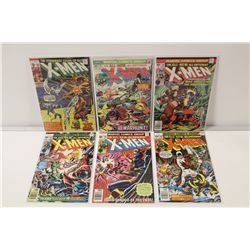 X-MEN #65, 95, 102, 105-106 & 109 (1969-76) MIXED GRADES, 6 BOOKS TOTAL.