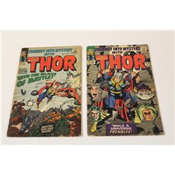 JOURNEY INTO MYSTERY #117 & 123 (1965) SOLID, LOW GRADE COPIES