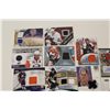 Image 2 : LOT OF 15 ASSORTED AUTHENTIC MEMORABILIA NHL CARDS