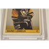 Image 3 : LOT OF 5 MARIO LEMIUEX HOCKEY CARDS INCLUDES, 1985 OPC #9 MARIO LEMIEUX ROOKIE CARD