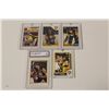 Image 5 : LOT OF 5 MARIO LEMIUEX HOCKEY CARDS INCLUDES, 1985 OPC #9 MARIO LEMIEUX ROOKIE CARD