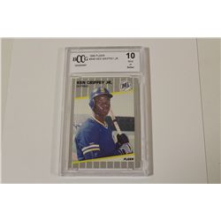 1989 FLEER #548 KEN GRIFFEY JR ROOKIE CARD BCCG GRADED 10