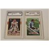 Image 1 : 1989 TOPPS TRADED DEION SANDERS #30T GRADED 10 AND BARRY SANDERS #83T GRADED 10