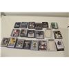 Image 2 : LARGE LOT OF AUTHENTIC MEMORABILIA MLB AND NFL CARDS. OVER 100 CARDS IN HIGH GRADE, ROOKIES,
