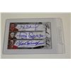 Image 1 : FRESH INK CARD SIGNED BY- HENRI RICHARD, TONY ESPOSITO & YVAN COUNOYER