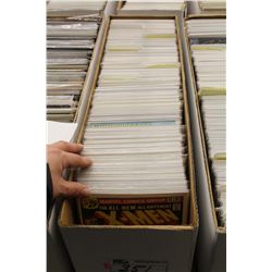 LONG BOX OF COMICS- LONG RUN OF UNCANNY X-MEN #98 AND UP, CLASSIX X-MEN, NEW MUTANTS AND MORE.
