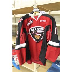CAIN FRANSON VANCOUVER GIANTS GAME WORN JERSEY