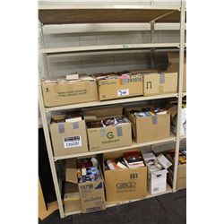 3 SHELVES OF ASSORTED PAPERBACK AND HC BOOKS