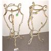 Image 1 : PAIR OF PAINTED WROUGHT IRON PLANT STANDS, la…