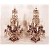 Image 1 : GOOD PAIR OF POLISHED BRONZE AND DRAPED CRYST…