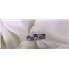 Image 1 : 14 KT. WHITE GOLD, DIAMOND AND TANZANITE RING…