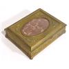 Image 1 : GILT METAL HINGED CARD BOX, late 19th century…