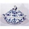 Image 1 : OVAL BLUE AND WHITE ONION PATTERN MEISSEN COV…