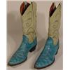 Image 1 : PAIR OF LEATHER BOOTS WORN BY HOUSTON OILERS …