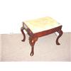 Image 1 : GOOD CARVED MAHOGANY QUEEN ANNE STYLE UPHOLST…