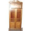 Image 1 : SMALL ART NOUVEAU OAK TWO-DOOR BOOKCASE, earl…