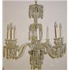 Image 1 : GOOD GEORGE III STYLE EIGHT-LIGHT CUT CRYSTAL…