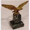 Image 1 : SMALL POLISHED BRONZE SCULPTURE OF AN EAGLE, …