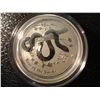 Image 1 : 2013 YEAR OF THE SNAKE SILVER 1/2 OUNCE COIN
