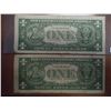Image 2 : 1957 & A 1957-B 1 SILVER CERTIFICATES STAR NOTES