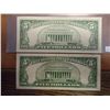 Image 2 : 1953 & 1963 $5 US NOTES RED SEALS