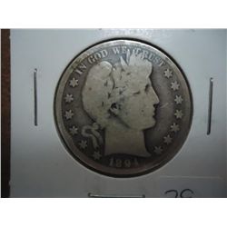 1894-O BARBER HALF DOLLAR