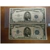 Image 1 : 1934-D & 1953 $5 SILVER CERTIFICATES BLUE SEALS