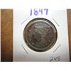 Image 1 : 1847 US LARGE CENT