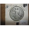 Image 1 : 1916-D OBV. WALKING LIBERTY HALF DOLLAR PITTED