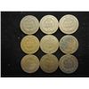 Image 2 : 9 ASSORTED 1880'S INDIAN HEAD CENTS