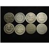 Image 2 : 8 ASSORTED 1850'S SEATED LIBERTY DIMES