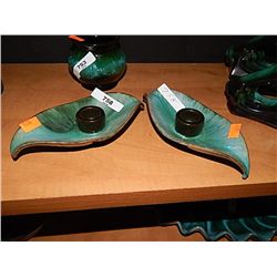 BLUE MOUNTAIN CANDLE HOLDERS - 2