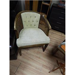 RATTAN & WOOD ARM CHAIR