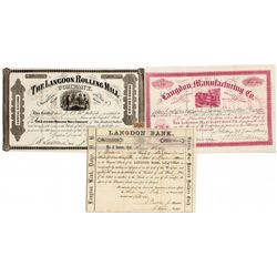 Langdon Company Stocks -