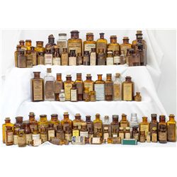 One hundred (100) labeled drug bottles -
