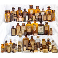 Sixty (60) labeled drug bottles -