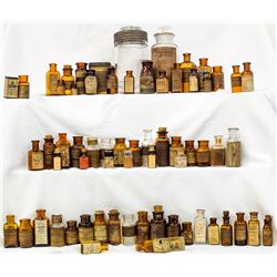 About 100 (one hundred) Labeled Drug Bottles.  -