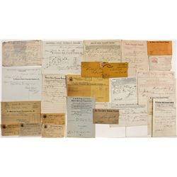 Telegraph & Document Collection c1860s-1901 -